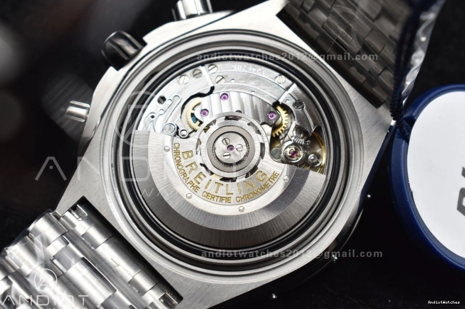 B01 Edition 1:1 BLSF 44mm Bracelet Black A SS on Sustainable Chronomat Dial 586 Best SS 0410